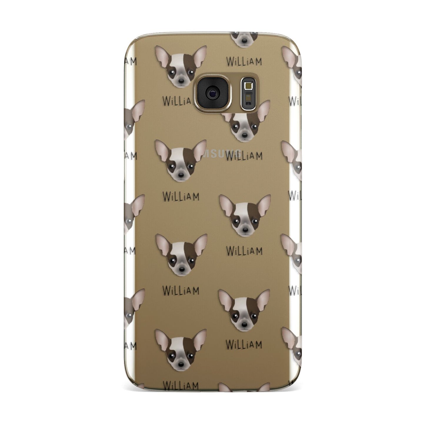 Chihuahua Icon with Name Samsung Galaxy Case