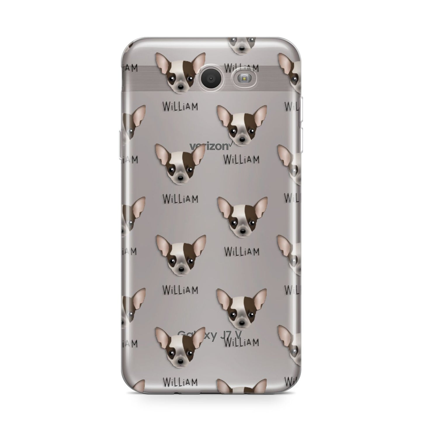 Chihuahua Icon with Name Samsung Galaxy J7 2017 Case