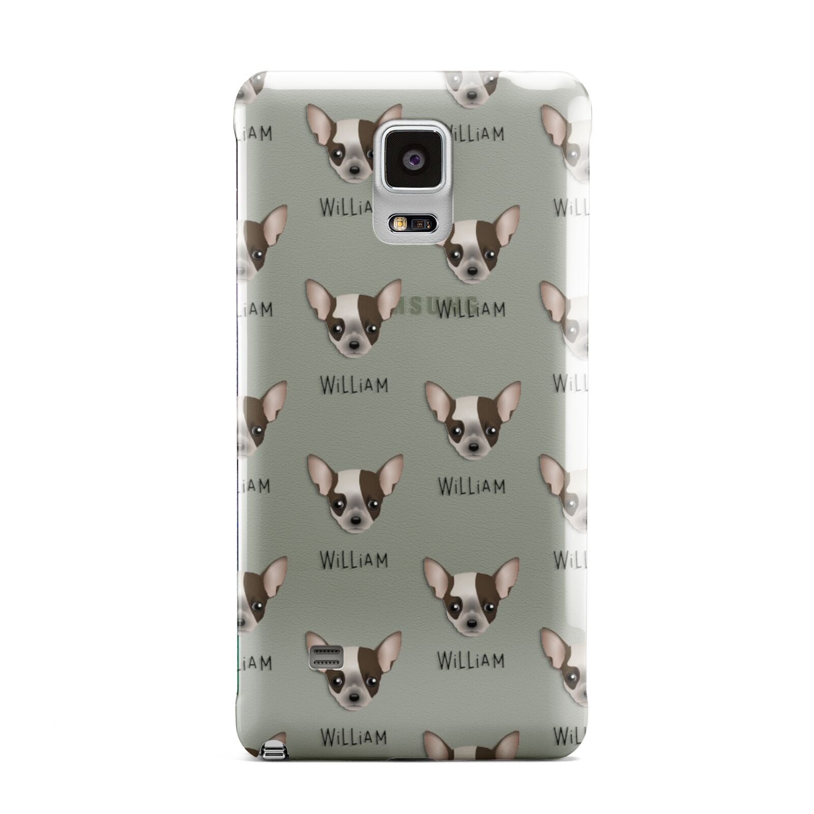Chihuahua Icon with Name Samsung Galaxy Note 4 Case