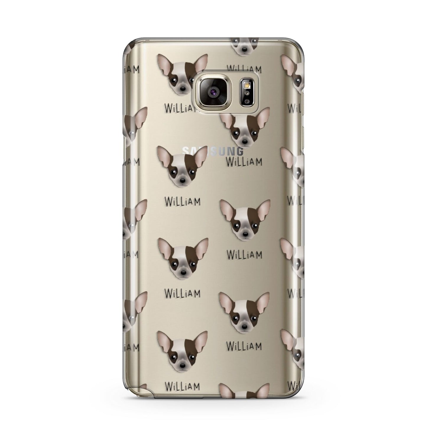 Chihuahua Icon with Name Samsung Galaxy Note 5 Case