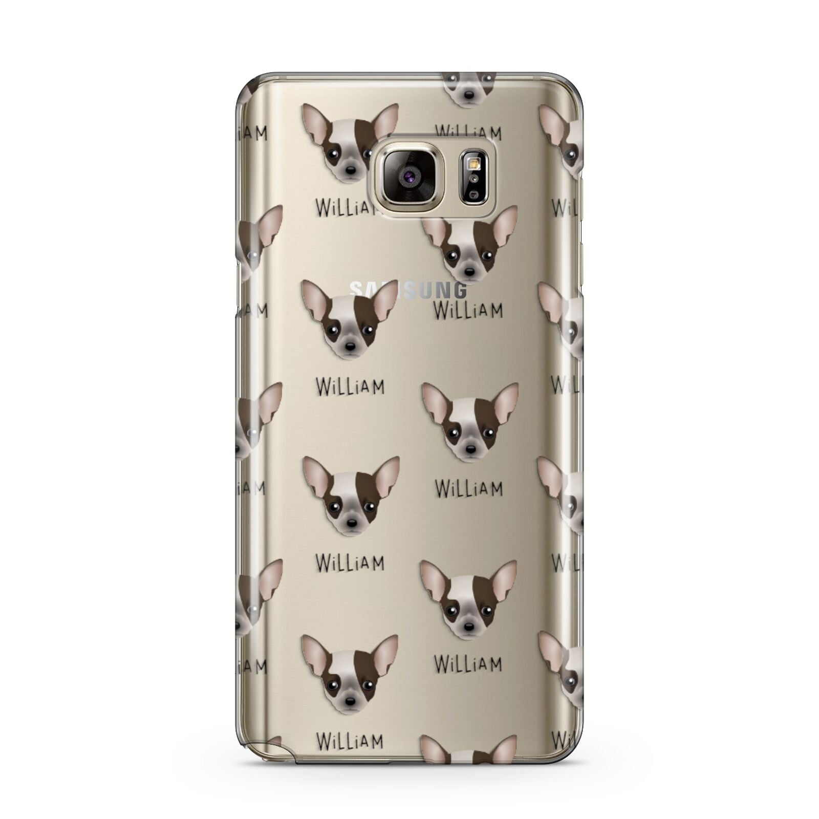 Chihuahua Icon with Name Samsung Galaxy Note 5 Case