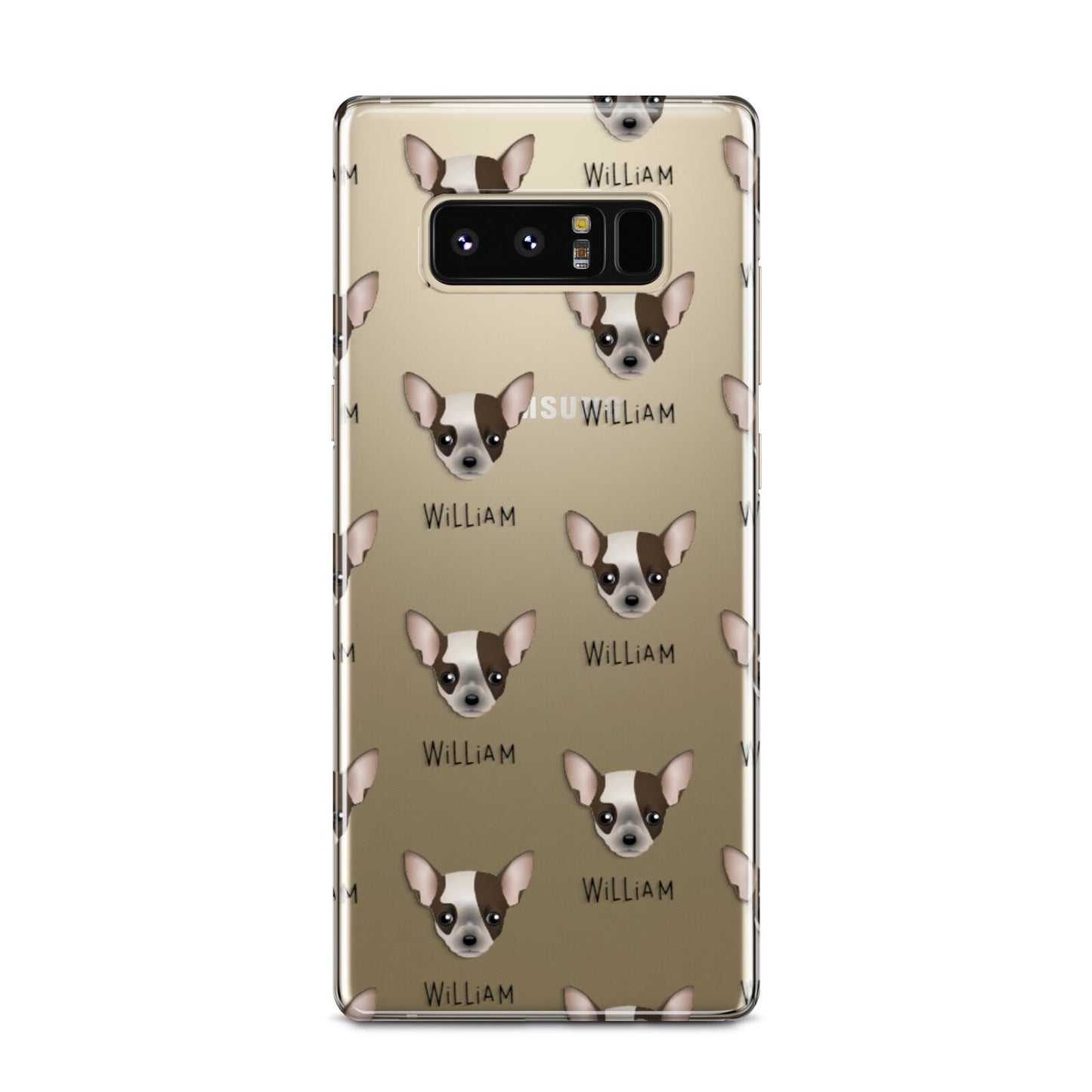 Chihuahua Icon with Name Samsung Galaxy Note 8 Case