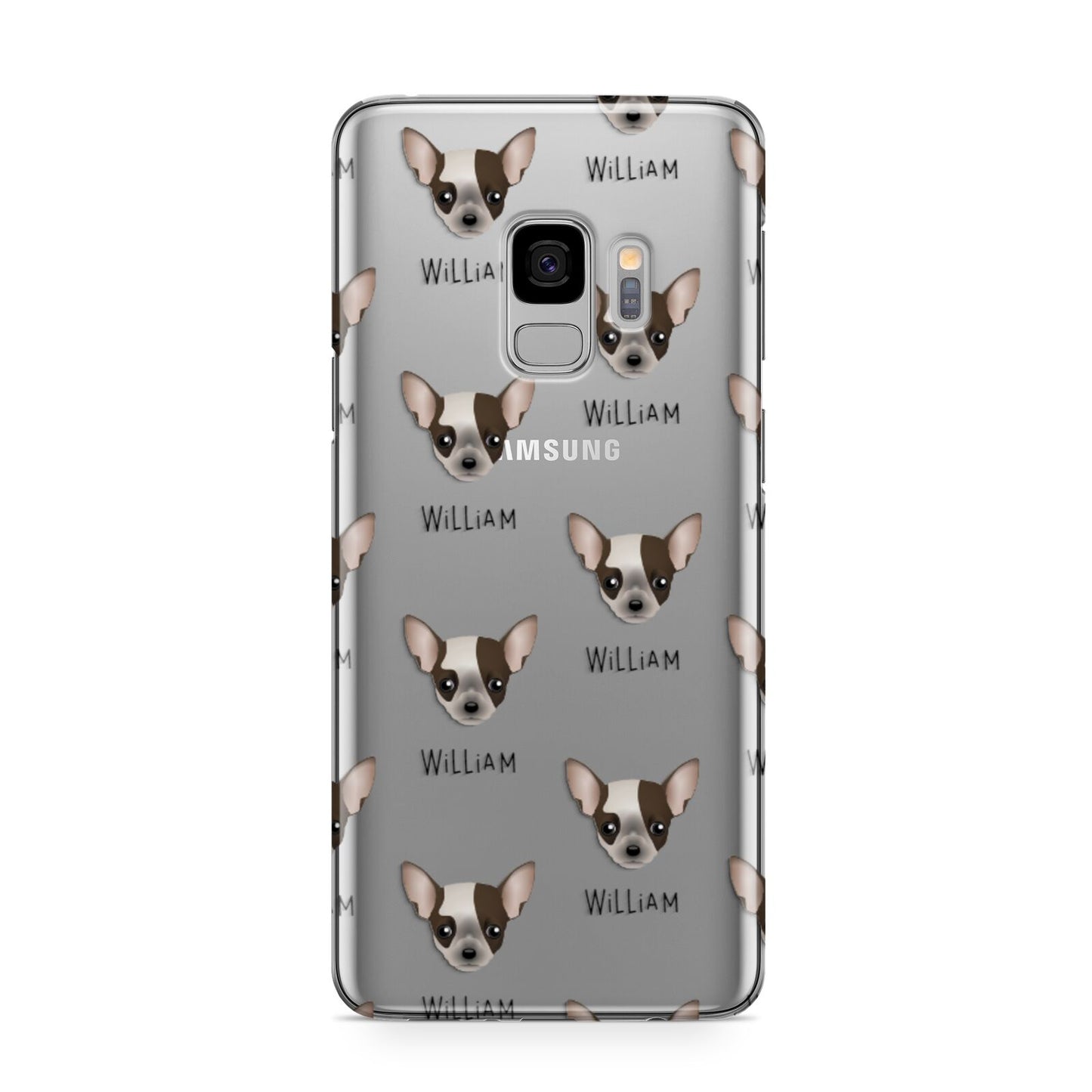 Chihuahua Icon with Name Samsung Galaxy S9 Case