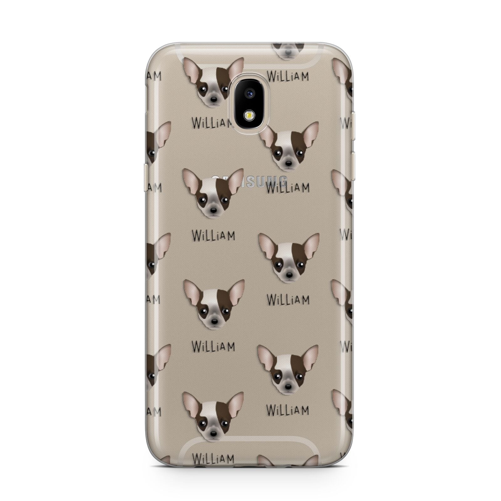Chihuahua Icon with Name Samsung J5 2017 Case