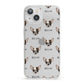 Chihuahua Icon with Name iPhone 13 Clear Bumper Case