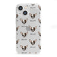Chihuahua Icon with Name iPhone 13 Mini Clear Bumper Case