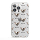 Chihuahua Icon with Name iPhone 13 Pro Clear Bumper Case