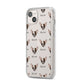 Chihuahua Icon with Name iPhone 14 Plus Clear Tough Case Starlight Angled Image