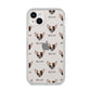 Chihuahua Icon with Name iPhone 14 Plus Clear Tough Case Starlight