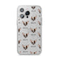 Chihuahua Icon with Name iPhone 14 Pro Max Glitter Tough Case Silver