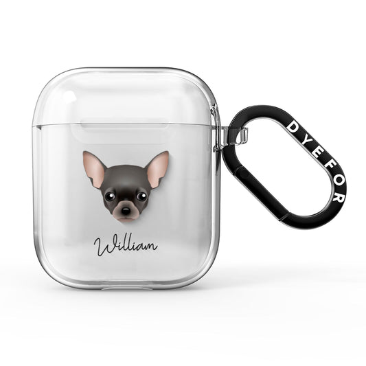 Chihuahua Personalised AirPods Clear Case