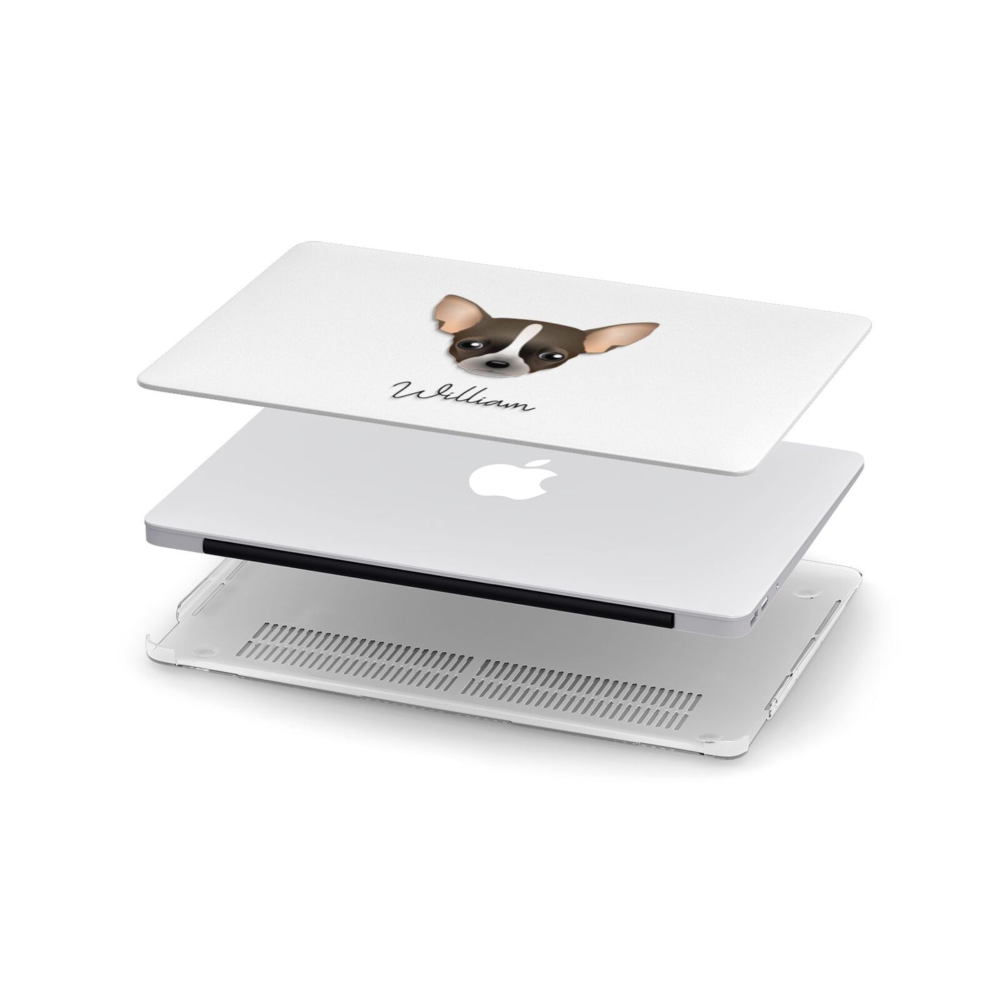 Chihuahua Personalised Apple MacBook Case in Detail