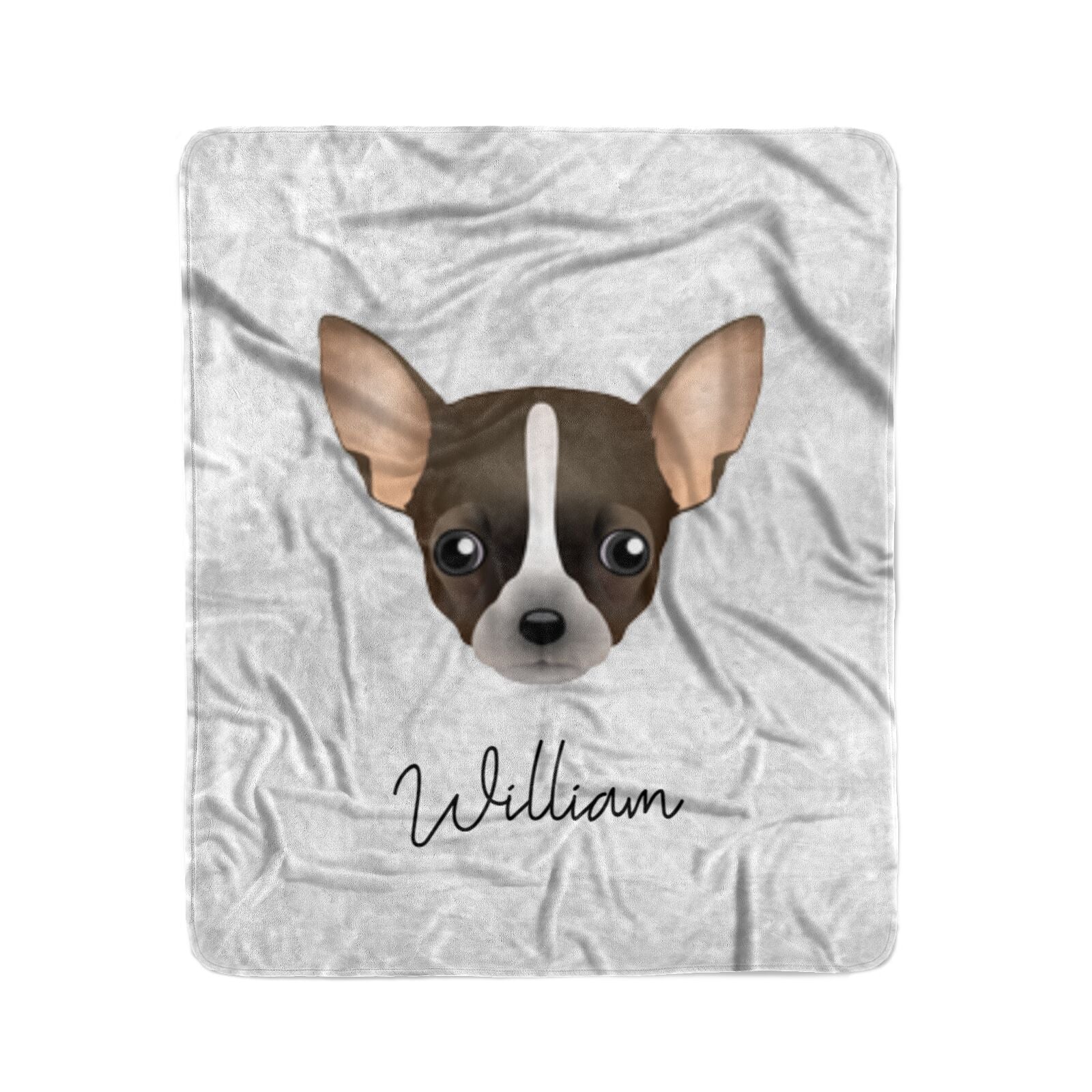 Chihuahua Personalised Medium Fleece Blanket