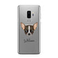 Chihuahua Personalised Samsung Galaxy S9 Plus Case on Silver phone