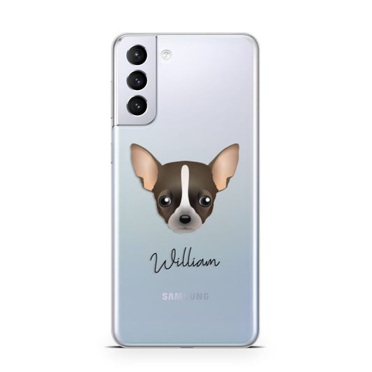 Chihuahua Personalised Samsung S21 Plus Phone Case
