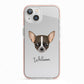 Chihuahua Personalised iPhone 13 TPU Impact Case with Pink Edges