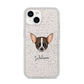 Chihuahua Personalised iPhone 14 Glitter Tough Case Starlight