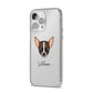 Chihuahua Personalised iPhone 14 Pro Max Clear Tough Case Silver Angled Image