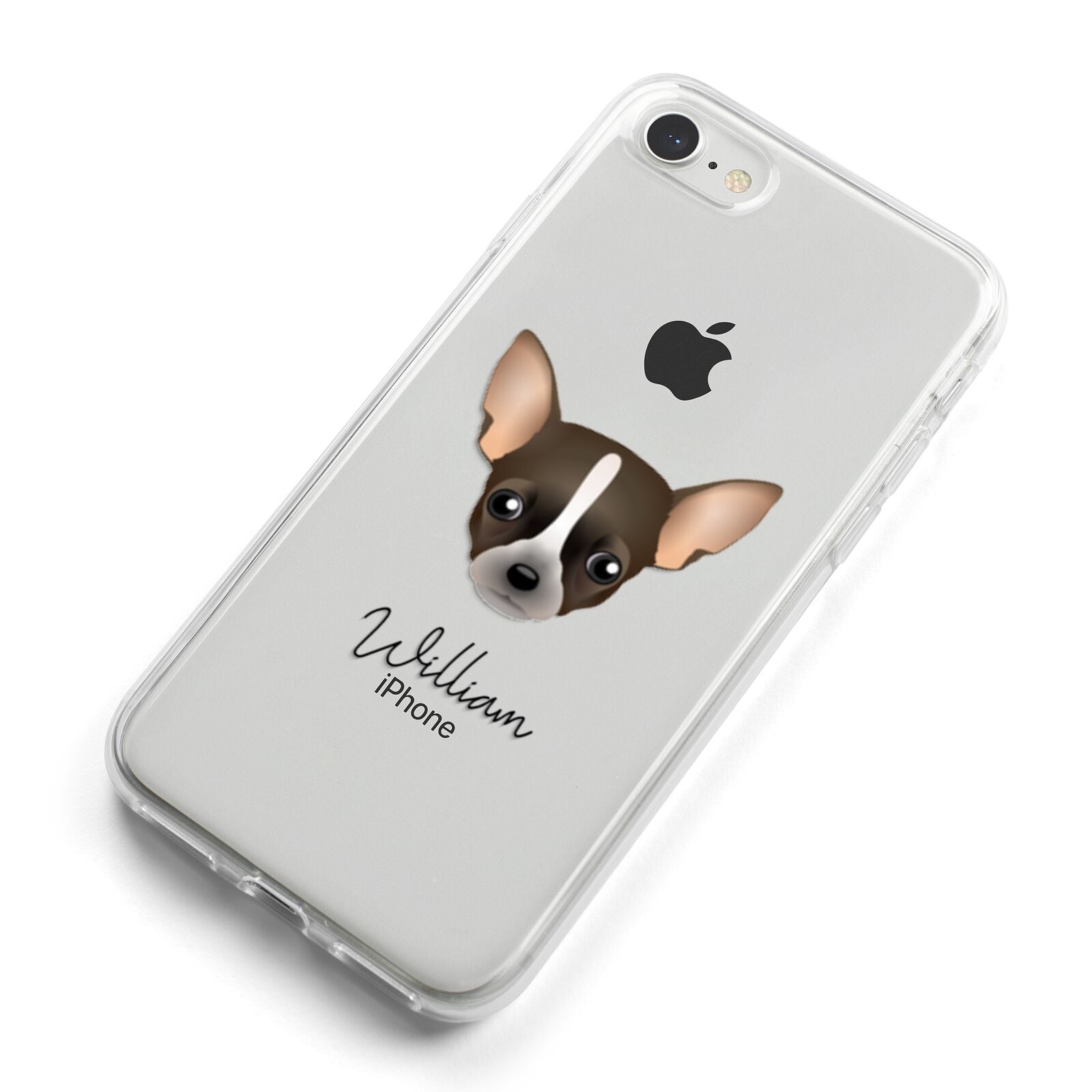 Chihuahua Personalised iPhone 8 Bumper Case on Silver iPhone Alternative Image