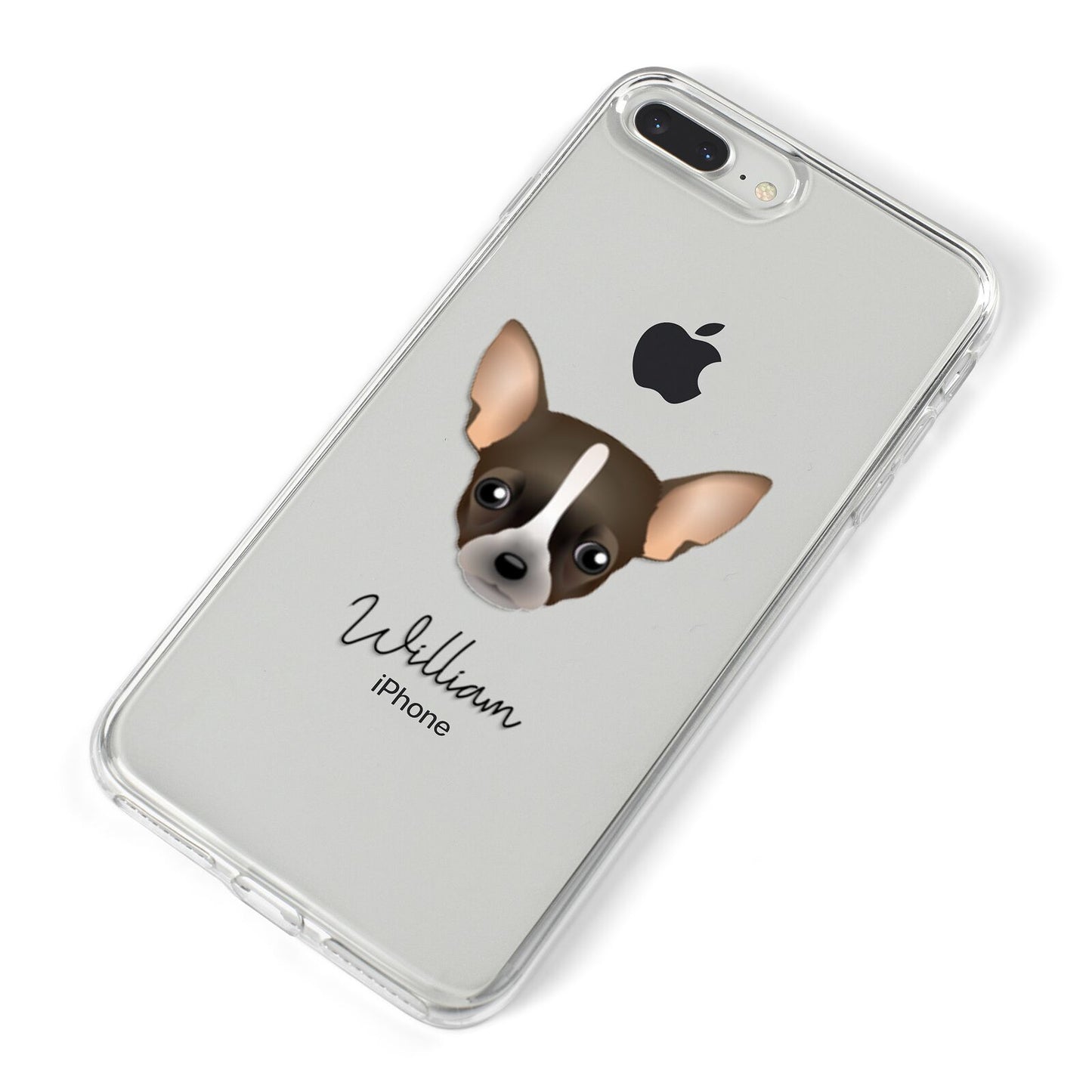 Chihuahua Personalised iPhone 8 Plus Bumper Case on Silver iPhone Alternative Image