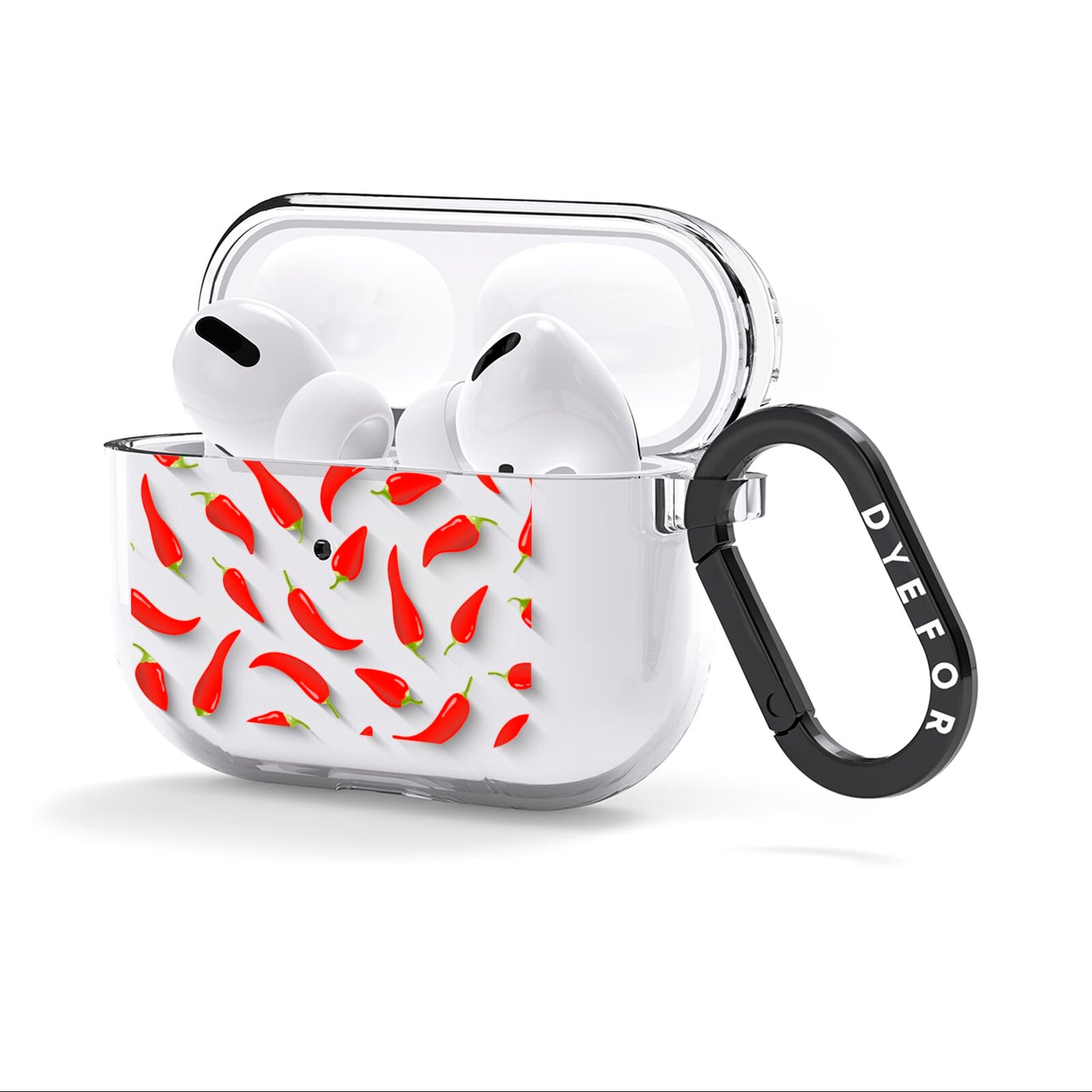 Chilli Pepper AirPods Clear Case 3rd Gen Side Image
