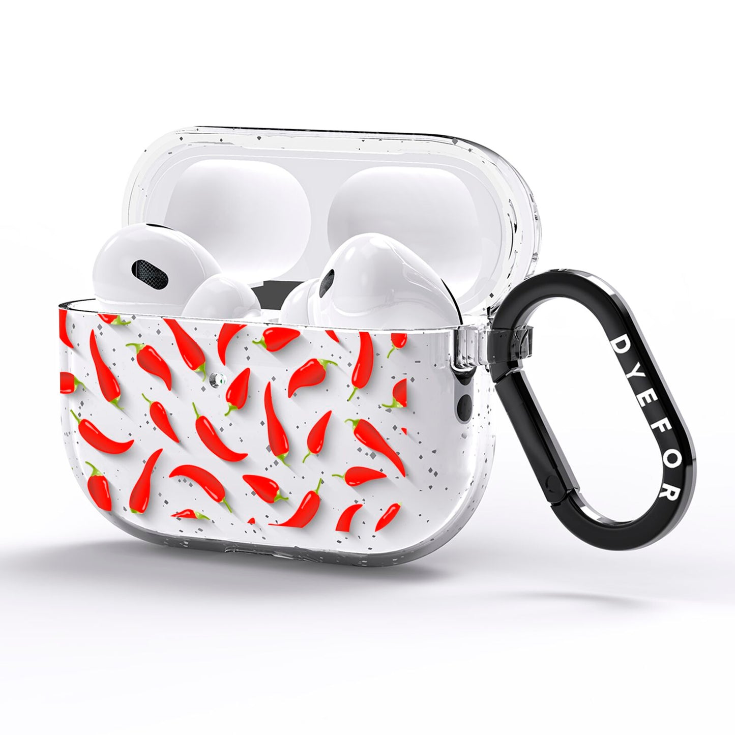 Chilli Pepper AirPods Pro Glitter Case Side Image