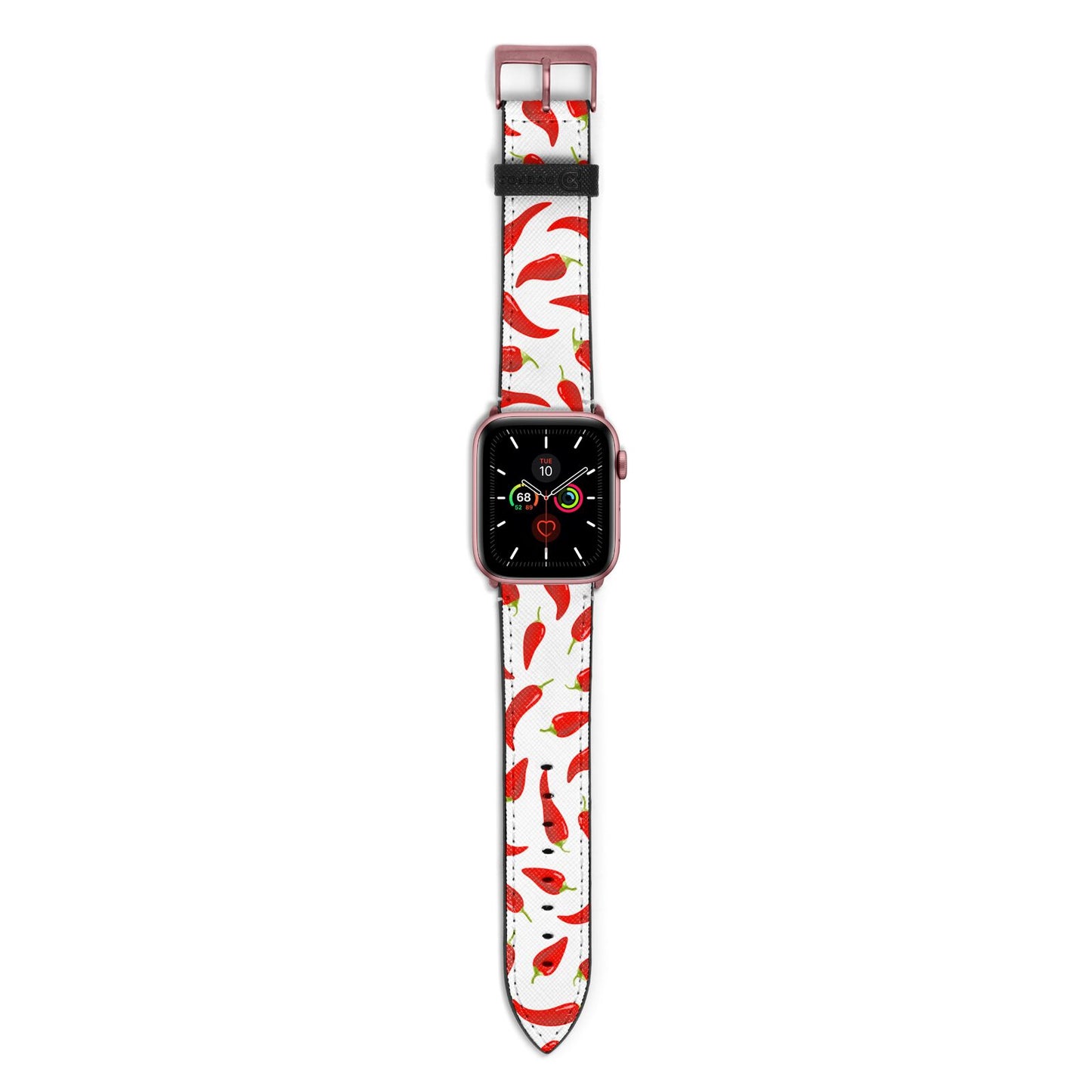 Chilli Pepper Apple Watch Strap with Rose Gold Hardware