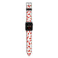 Chilli Pepper Apple Watch Strap with Silver Hardware