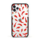 Chilli Pepper Apple iPhone 11 Pro in Silver with Black Impact Case