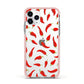 Chilli Pepper Apple iPhone 11 Pro in Silver with Pink Impact Case