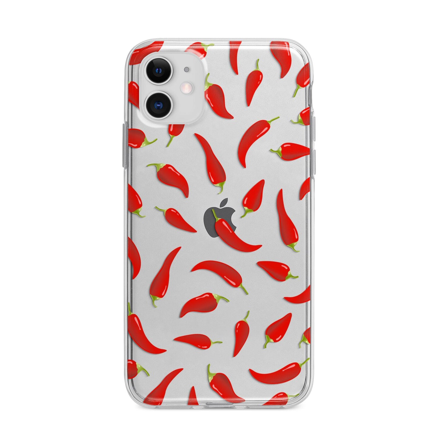 Chilli Pepper Apple iPhone 11 in White with Bumper Case
