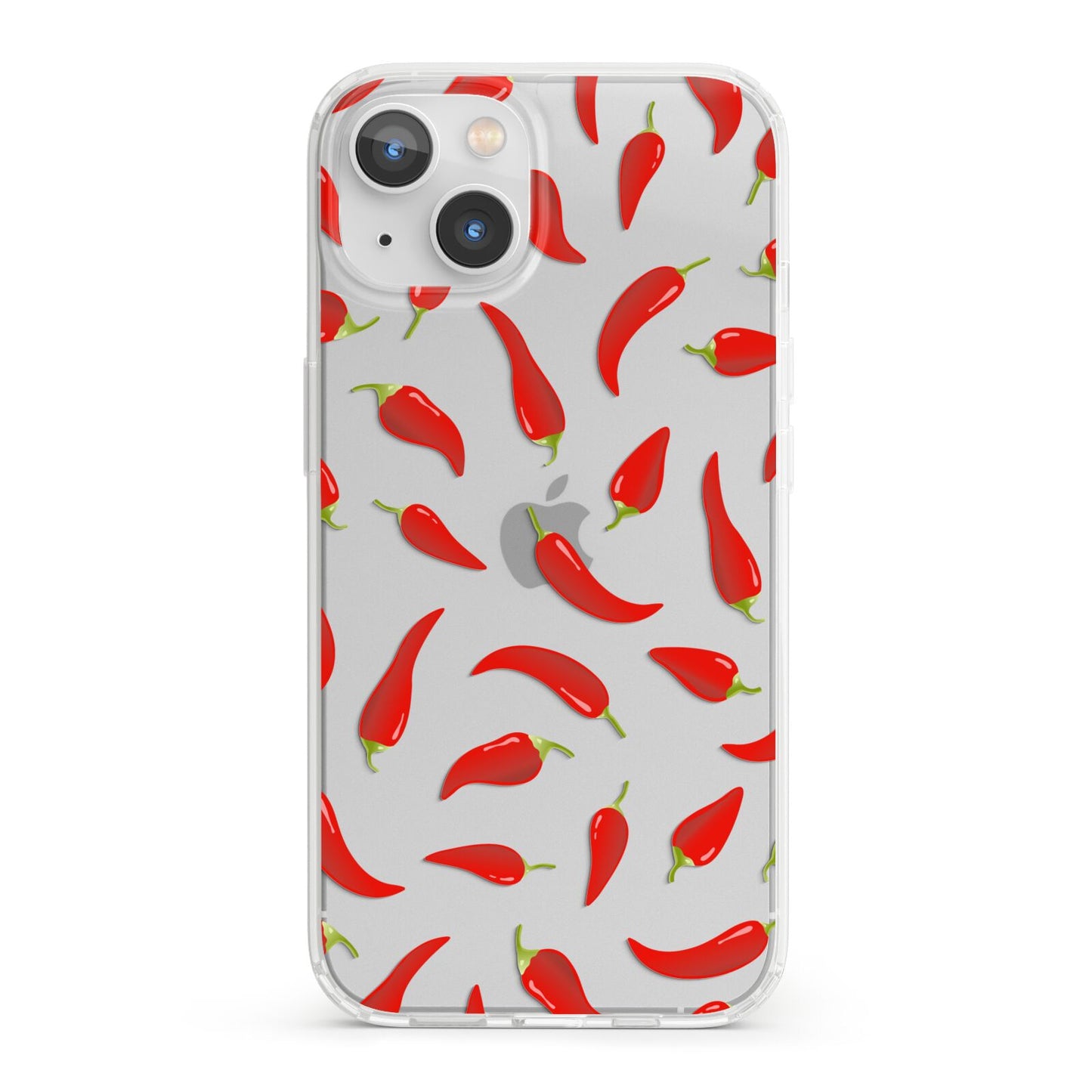 Chilli Pepper iPhone 13 Clear Bumper Case