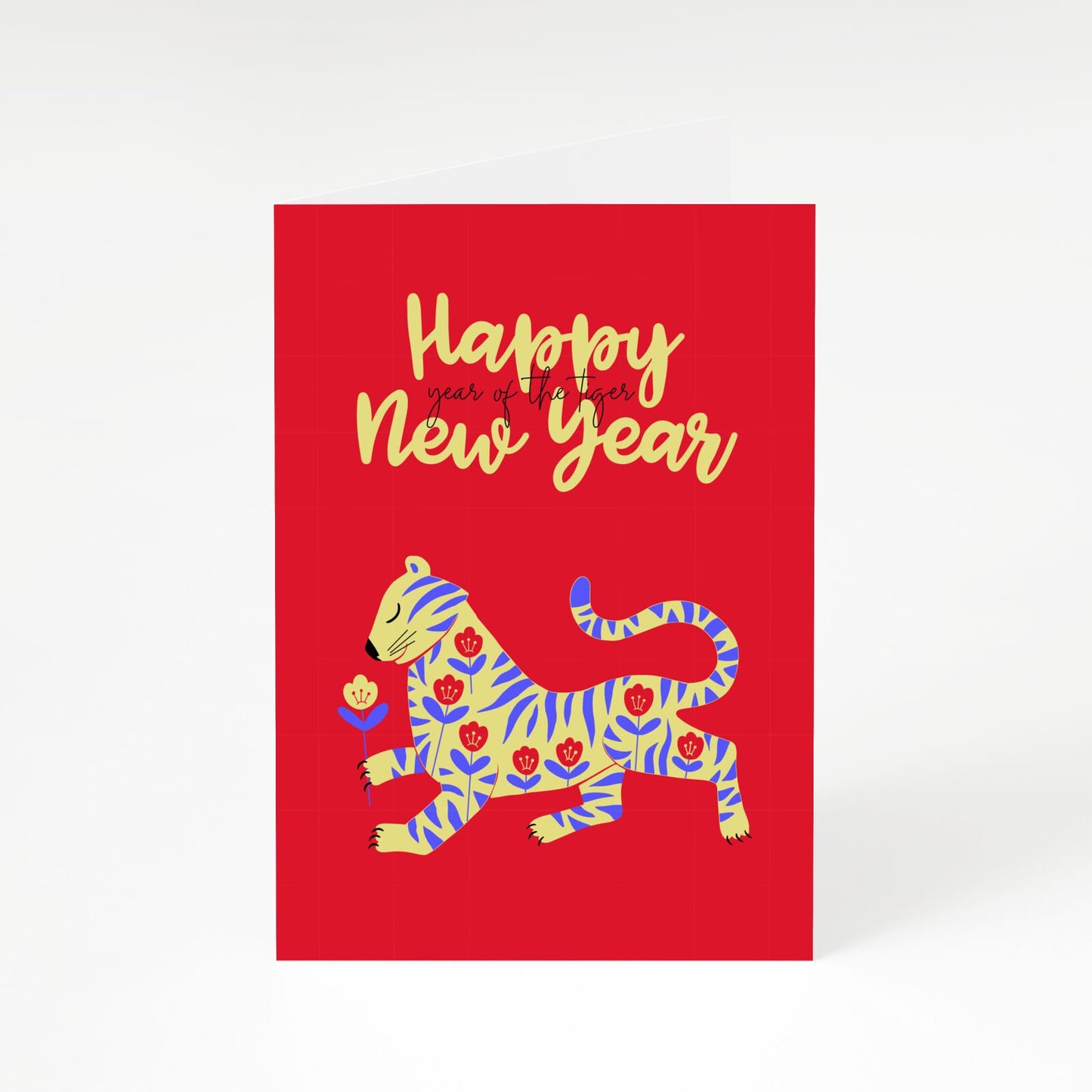 Chinese New Year Tiger A5 Greetings Card