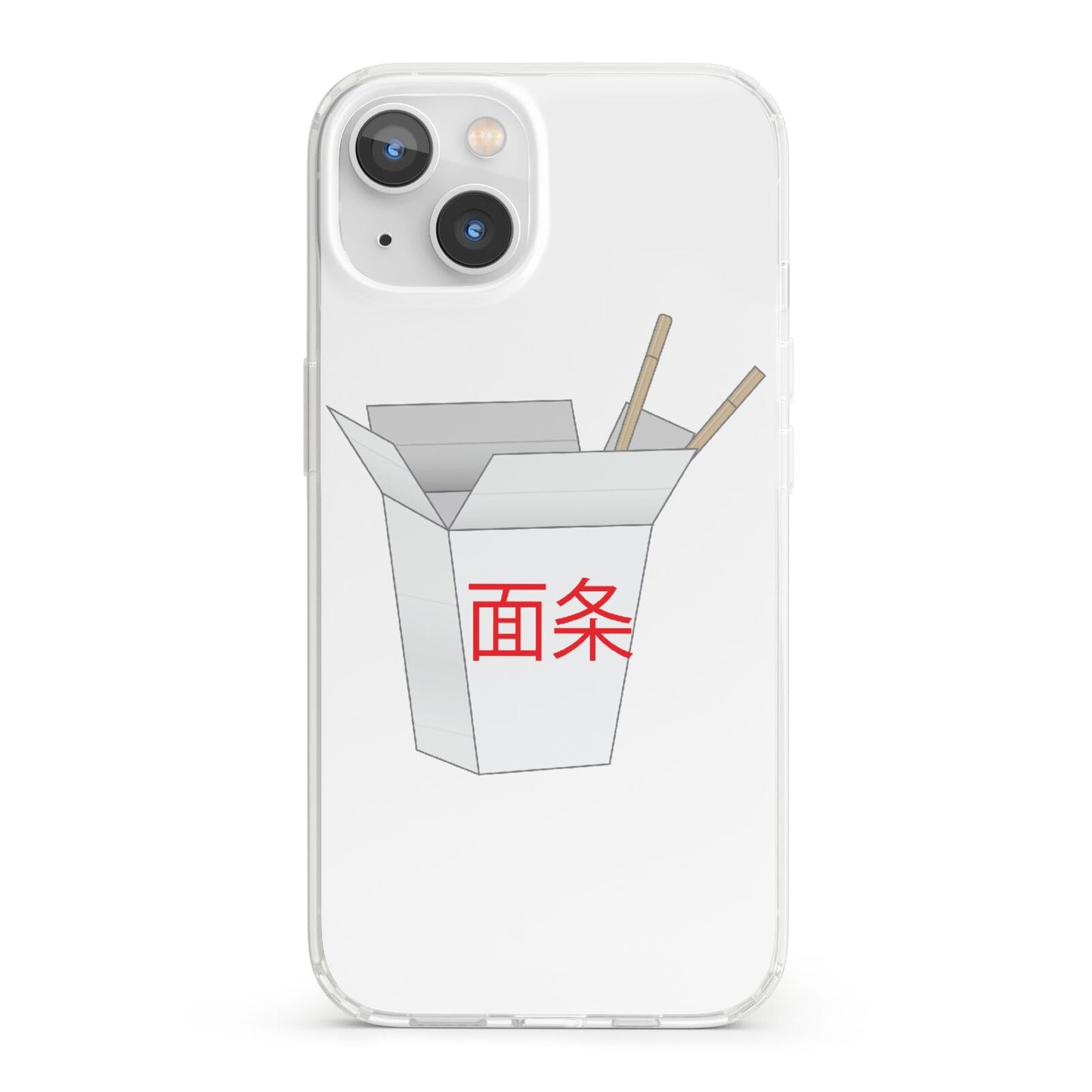 Chinese Takeaway Box iPhone 13 Clear Bumper Case