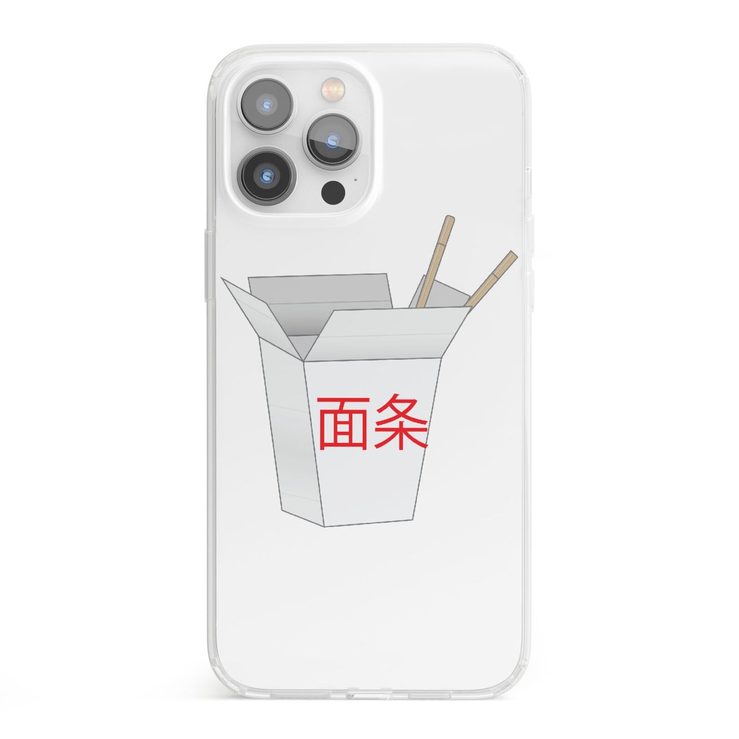 Chinese Takeaway Box iPhone 13 Pro Max Clear Bumper Case