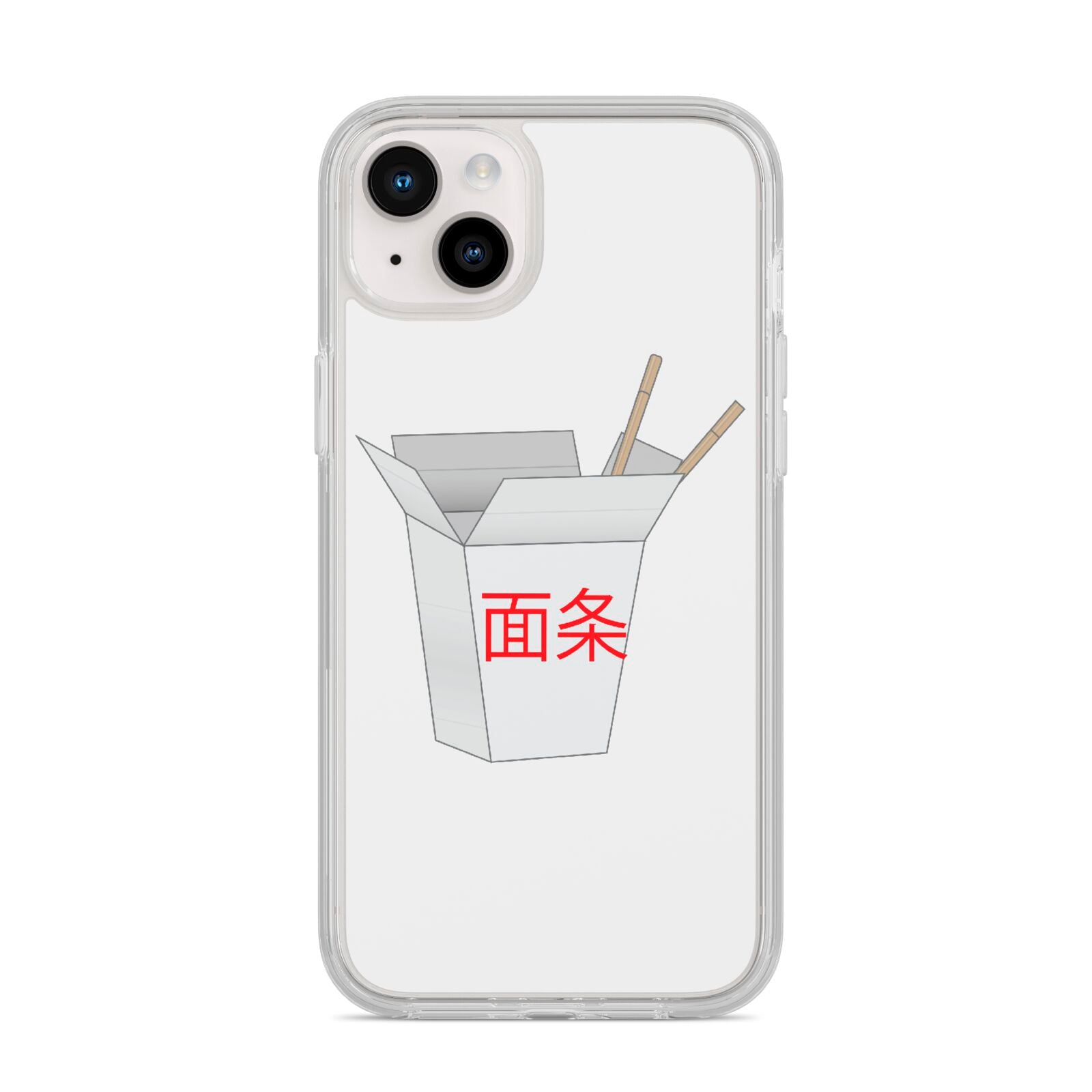 Chinese Takeaway Box iPhone 14 Plus Clear Tough Case Starlight