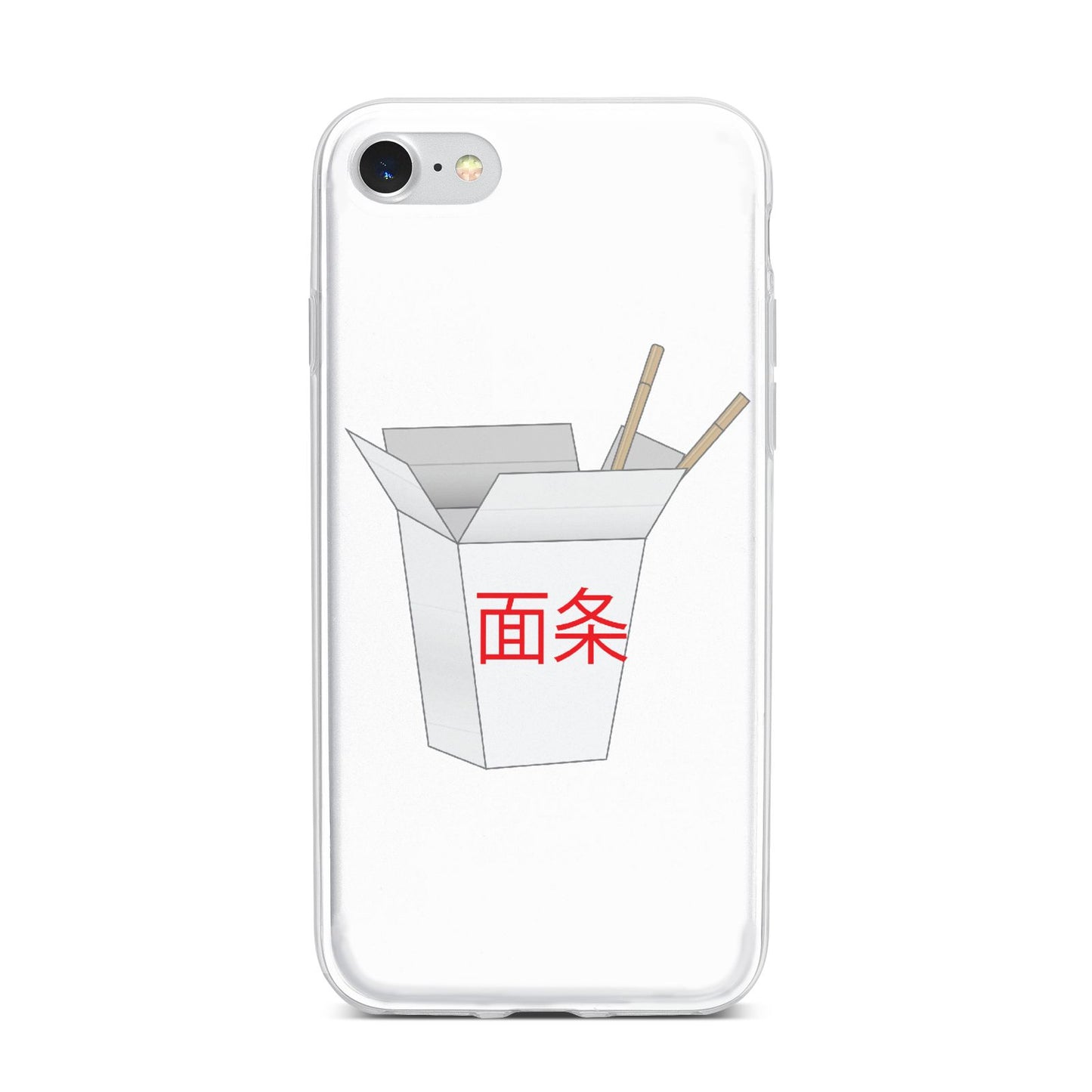 Chinese Takeaway Box iPhone 7 Bumper Case on Silver iPhone