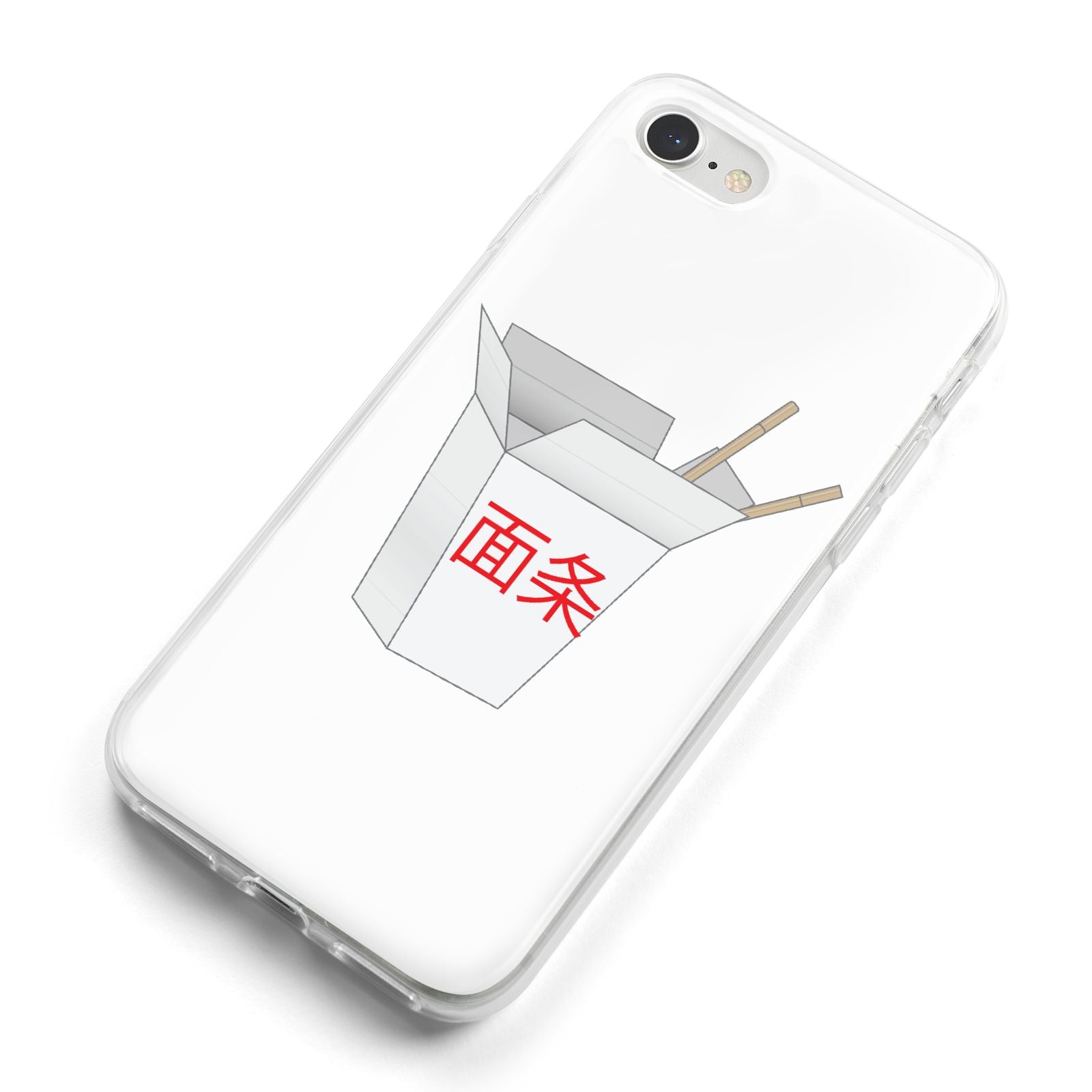 Chinese Takeaway Box iPhone 8 Bumper Case on Silver iPhone Alternative Image