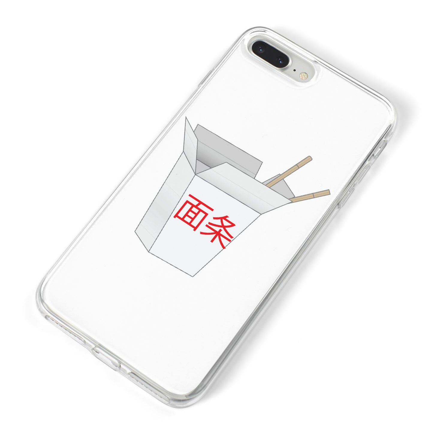 Chinese Takeaway Box iPhone 8 Plus Bumper Case on Silver iPhone Alternative Image