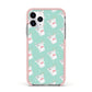 Chinese Takeaway Pattern Apple iPhone 11 Pro in Silver with Pink Impact Case