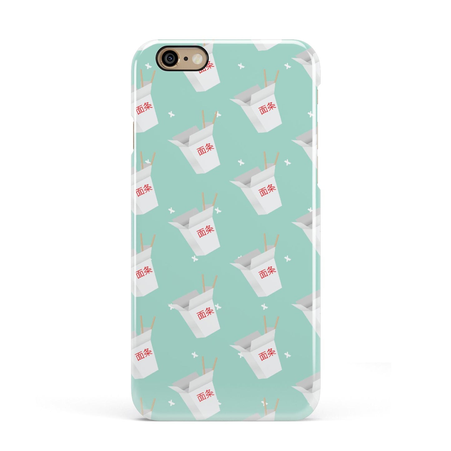 Chinese Takeaway Pattern Apple iPhone 6 3D Snap Case