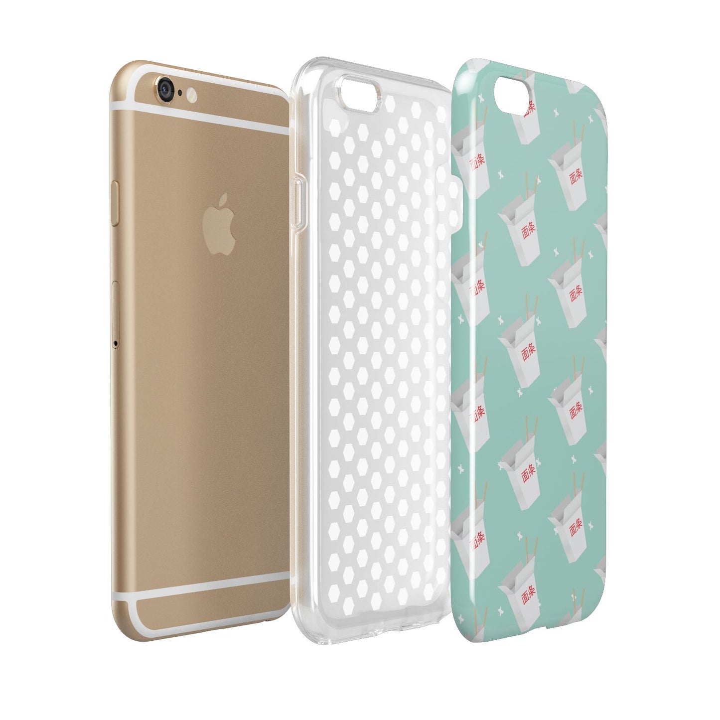 Chinese Takeaway Pattern Apple iPhone 6 3D Tough Case Expanded view