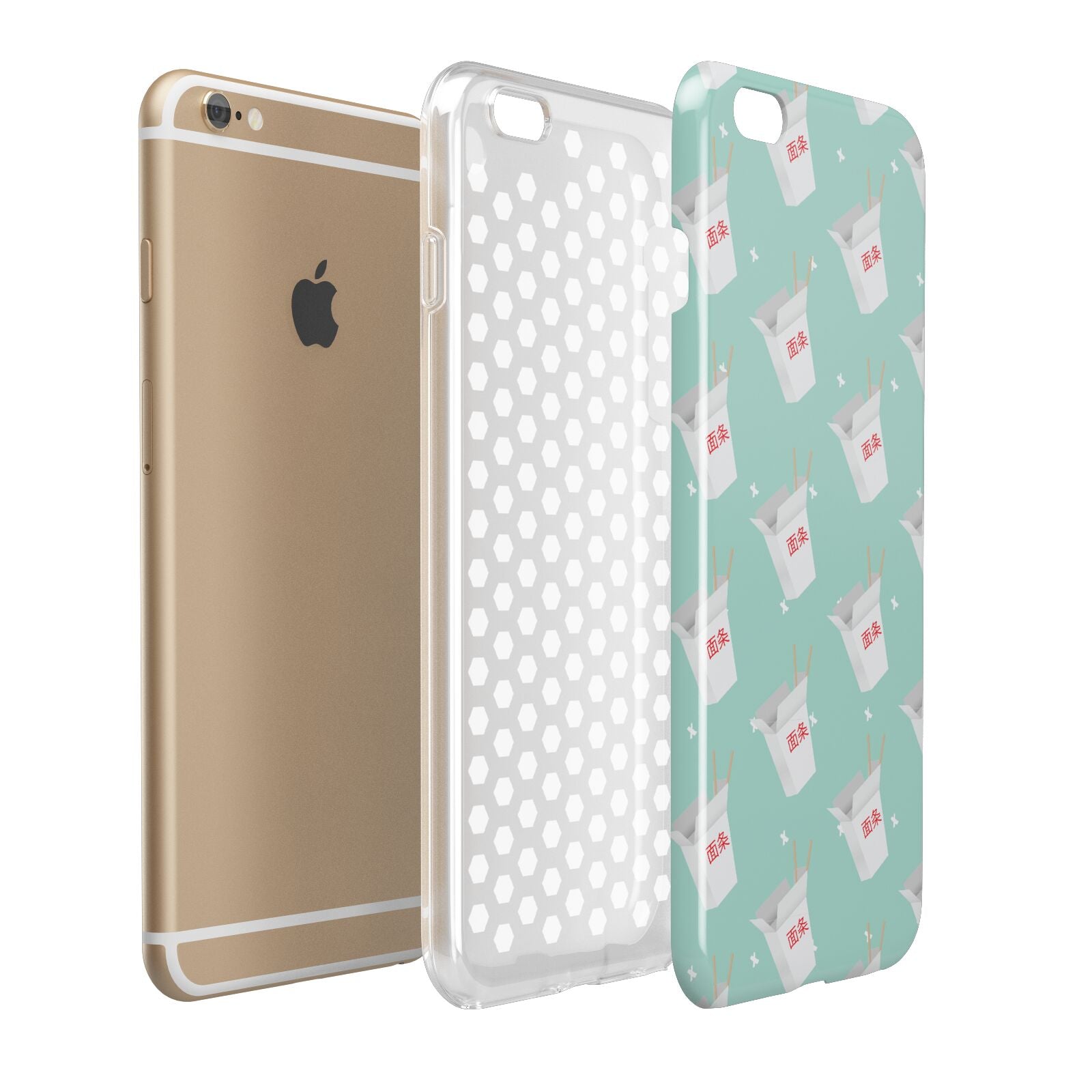 Chinese Takeaway Pattern Apple iPhone 6 Plus 3D Tough Case Expand Detail Image