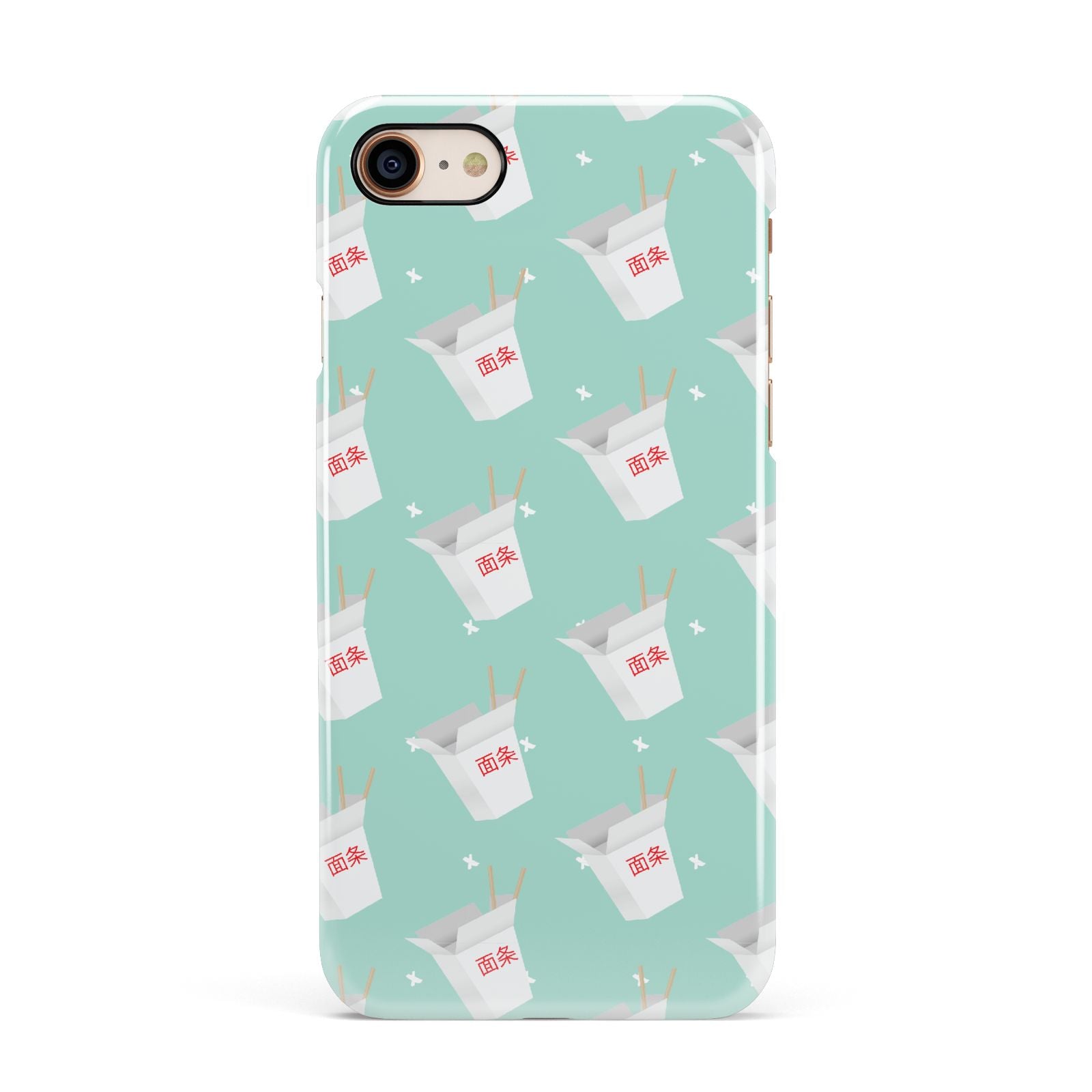 Chinese Takeaway Pattern Apple iPhone 7 8 3D Snap Case