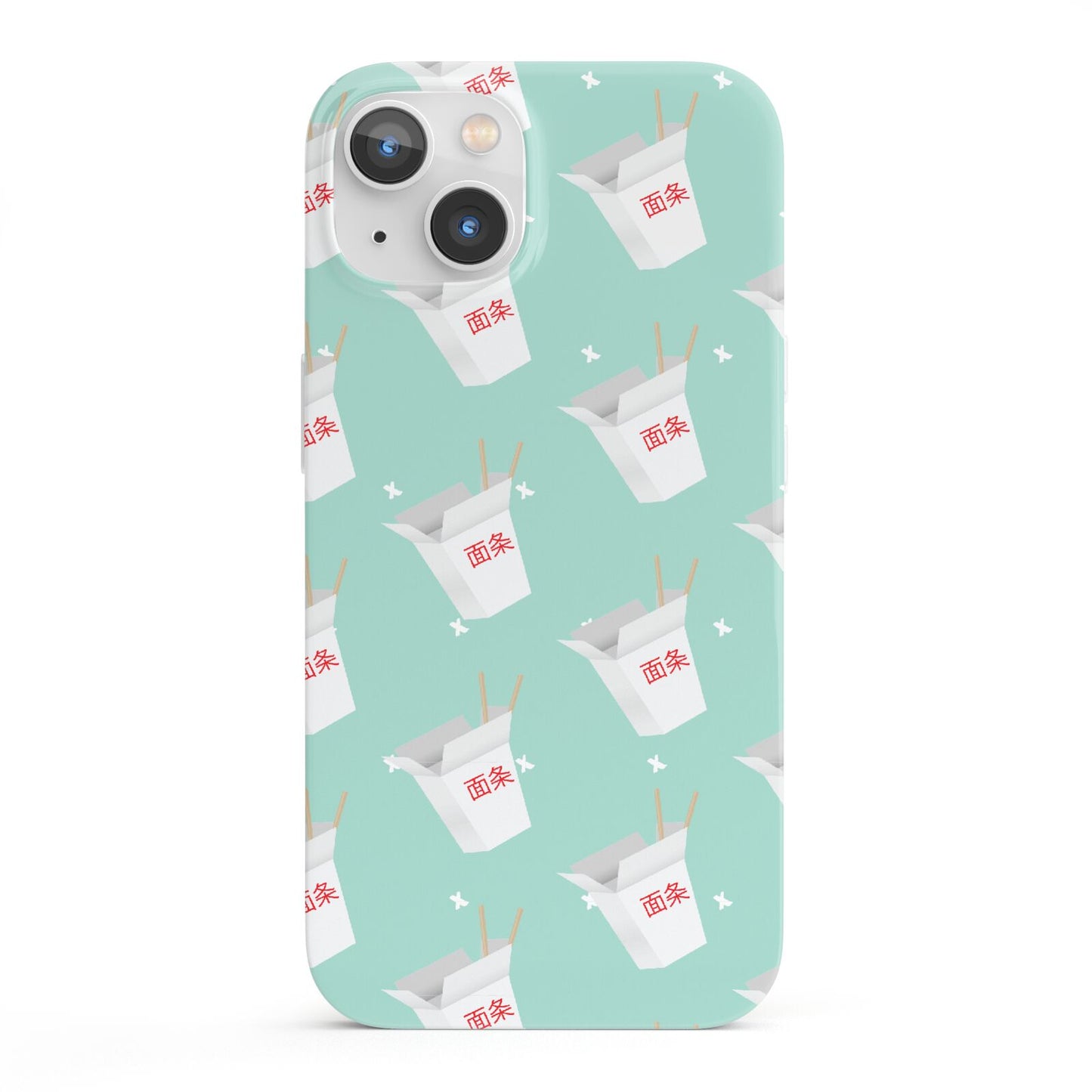Chinese Takeaway Pattern iPhone 13 Full Wrap 3D Snap Case