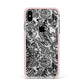 Chinese Tiger Apple iPhone Xs Max Impact Case Pink Edge on Silver Phone