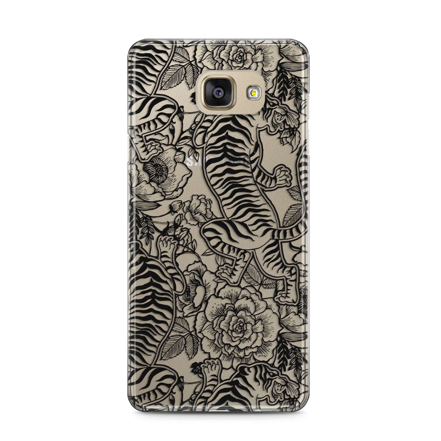 Chinese Tiger Samsung Galaxy A5 2016 Case on gold phone