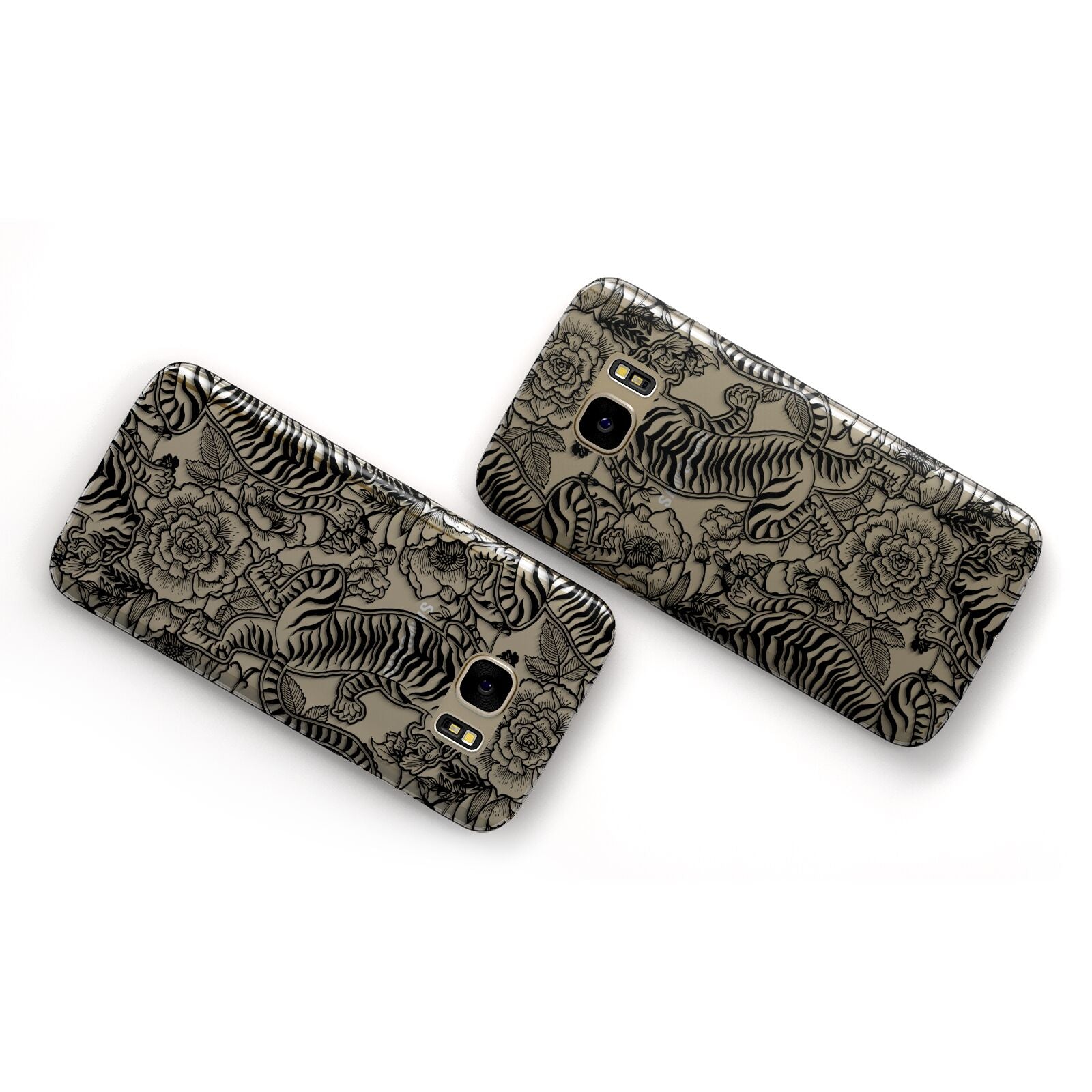 Chinese Tiger Samsung Galaxy Case Flat Overview