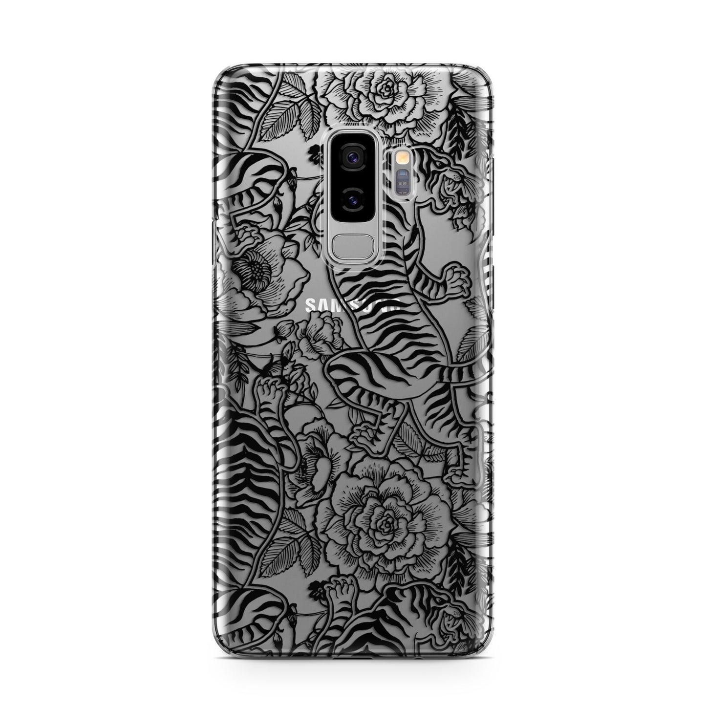 Chinese Tiger Samsung Galaxy S9 Plus Case on Silver phone