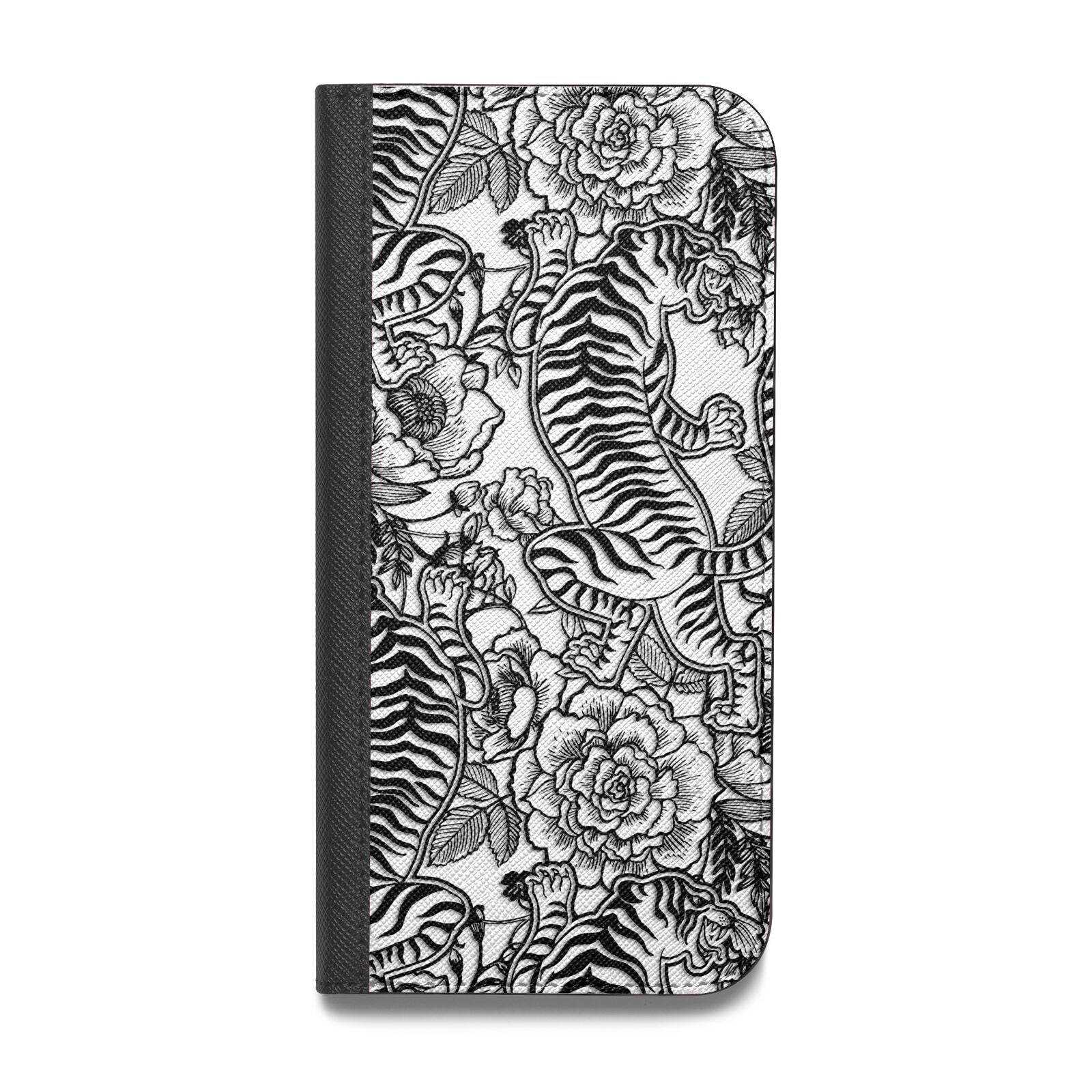 Chinese Tiger Vegan Leather Flip Samsung Case